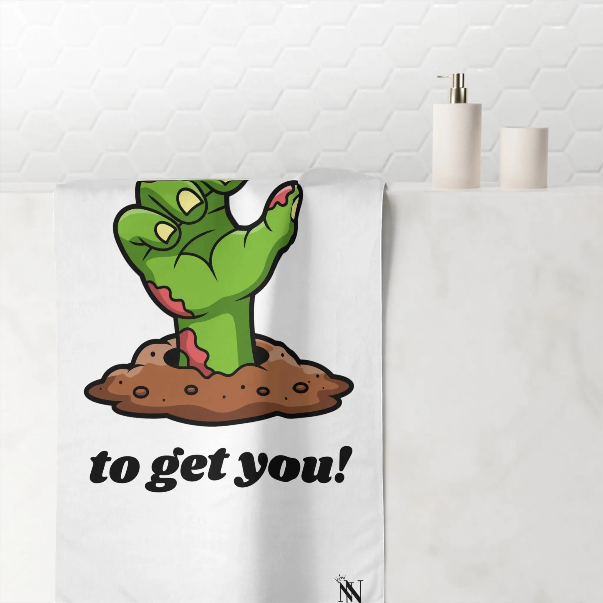 Cumming to Get You Monster | Mix & Match XL Fun-Flirty Lovers’ Towels
