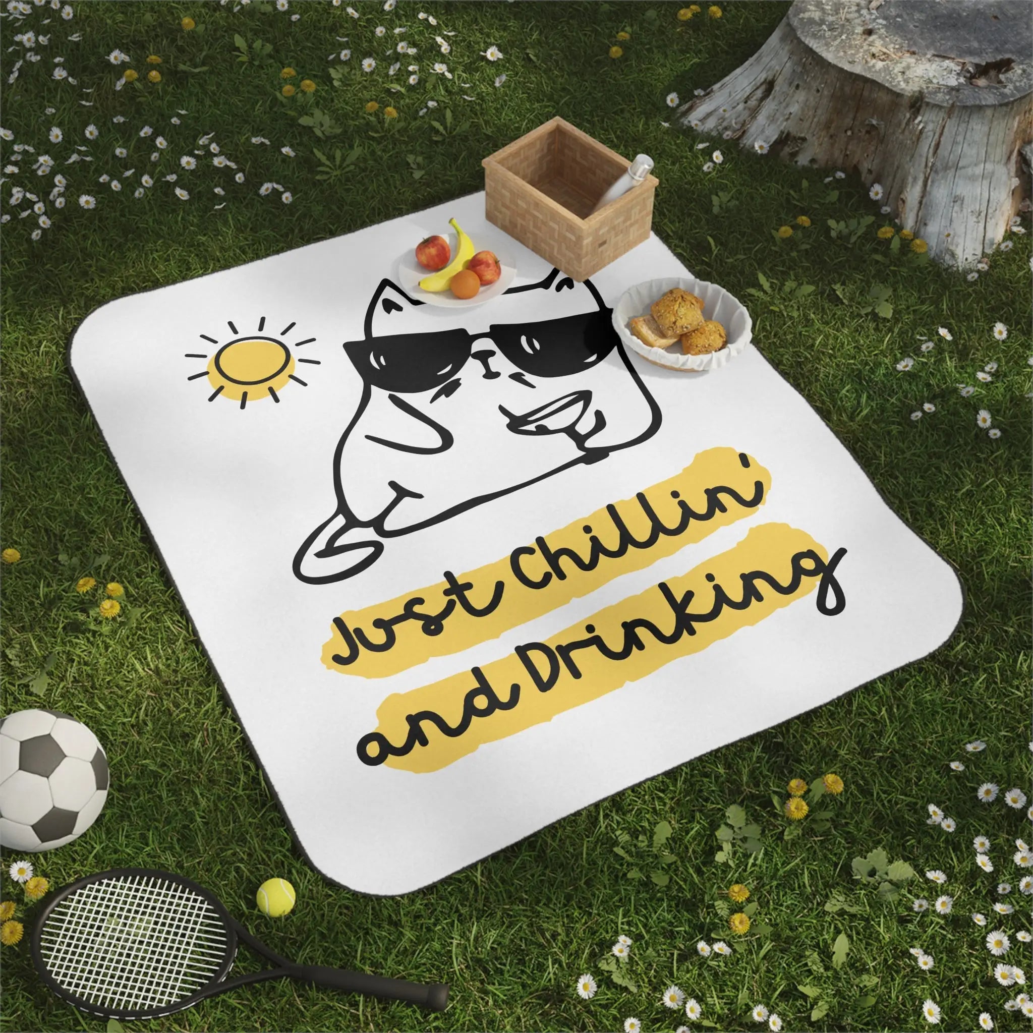 Chillin’ & Drinking | Mix Match Fun-Flirty Lovers’ Water-Resistant Blankets