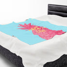 Pink Pineapple Love | Mix & Match Velveteen Fun-Flirty Lovers’ Blankets