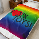 I Love Sex Toys! Rainbow | Mix & Match Velveteen Fun-Flirty Lovers’ Blankets