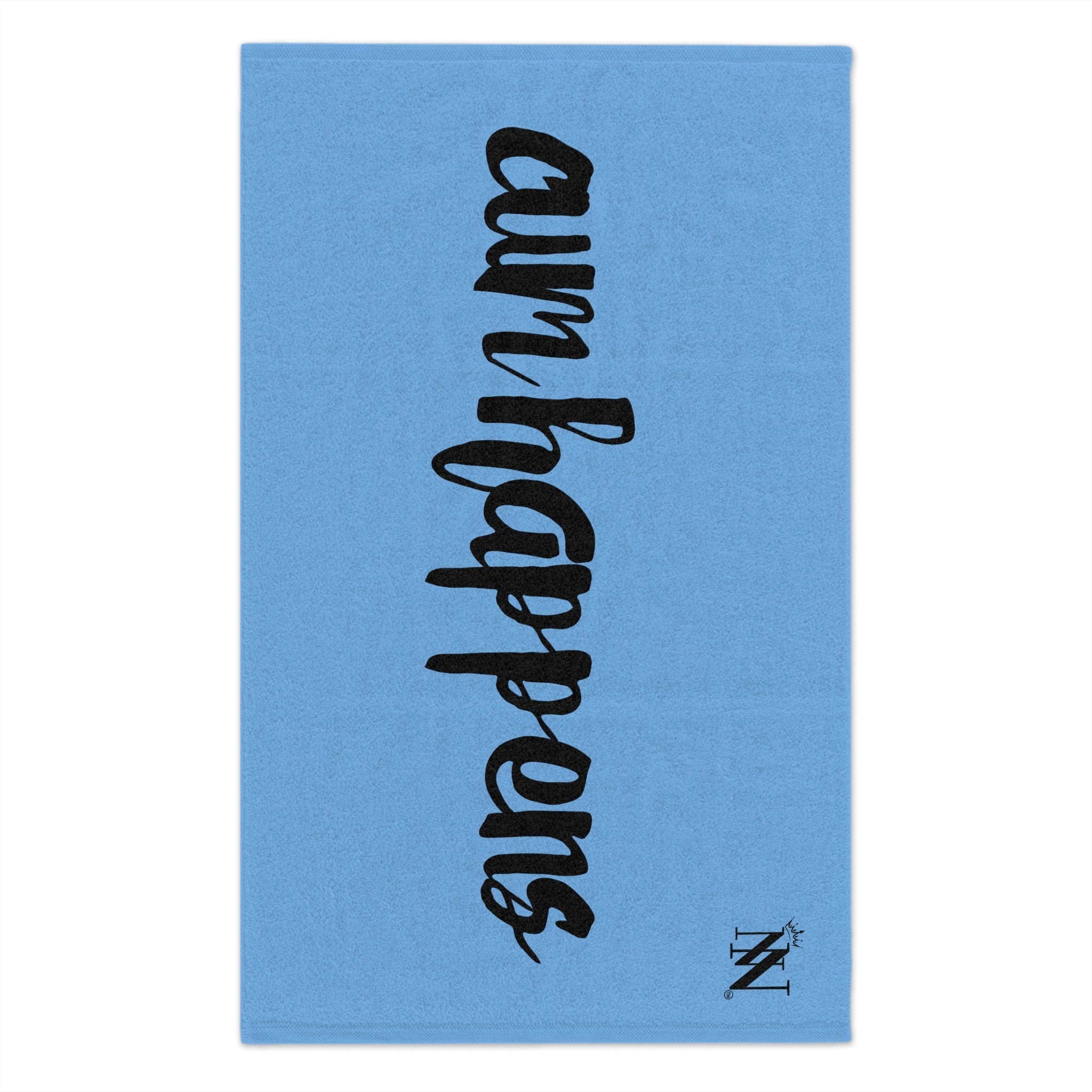 Cum Happens Light Blue | Mix & Match Soft Fun-Flirty Lovers’ Towels