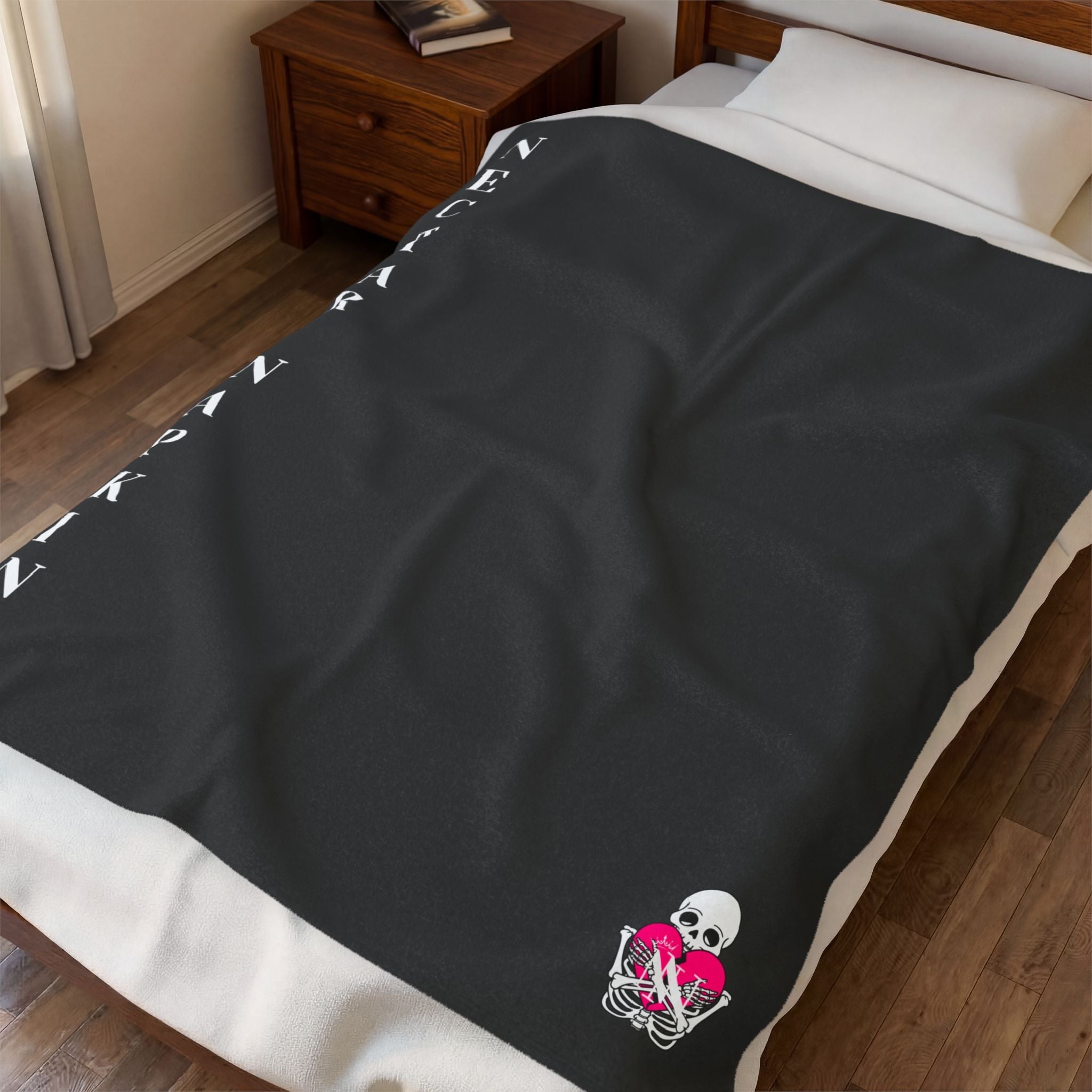 Nectar Napkins Brand Dark Grey Love Blanket