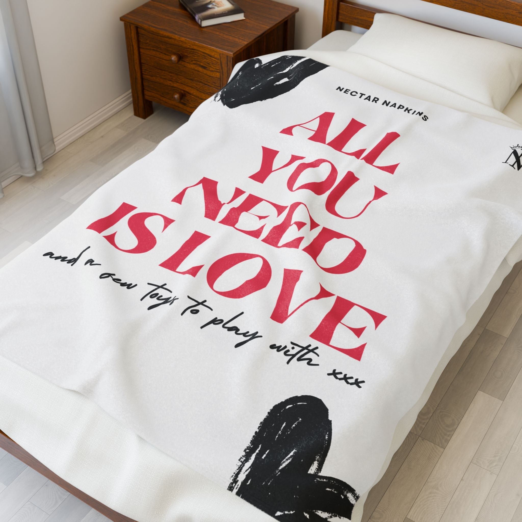 All You Need Is Love | Mix & Match Velveteen Fun-Flirty Lovers’ Blankets