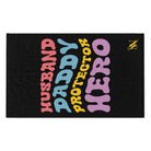 Husband Daddy Protector Hero Black | Mix & Match Soft Fun-Flirty Lovers’ Towels