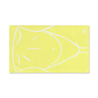 Sexy Female Outline Light Yellow Cum Towel