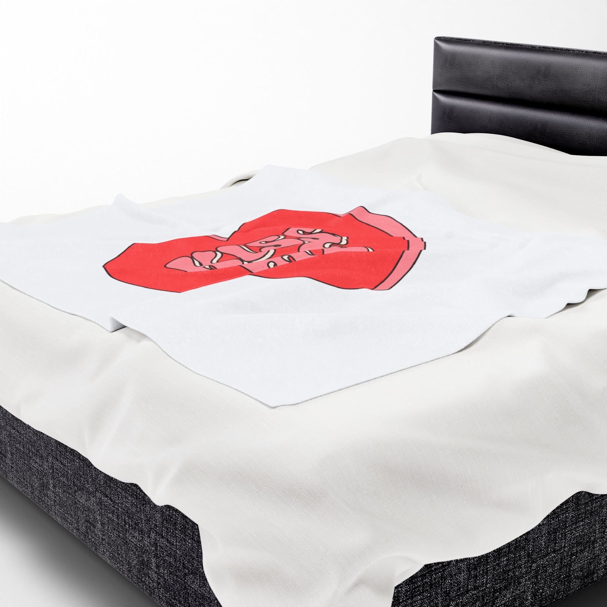 Kiss Me Candy Heart | Mix & Match Fun-Flirty Lovers’ Blankets