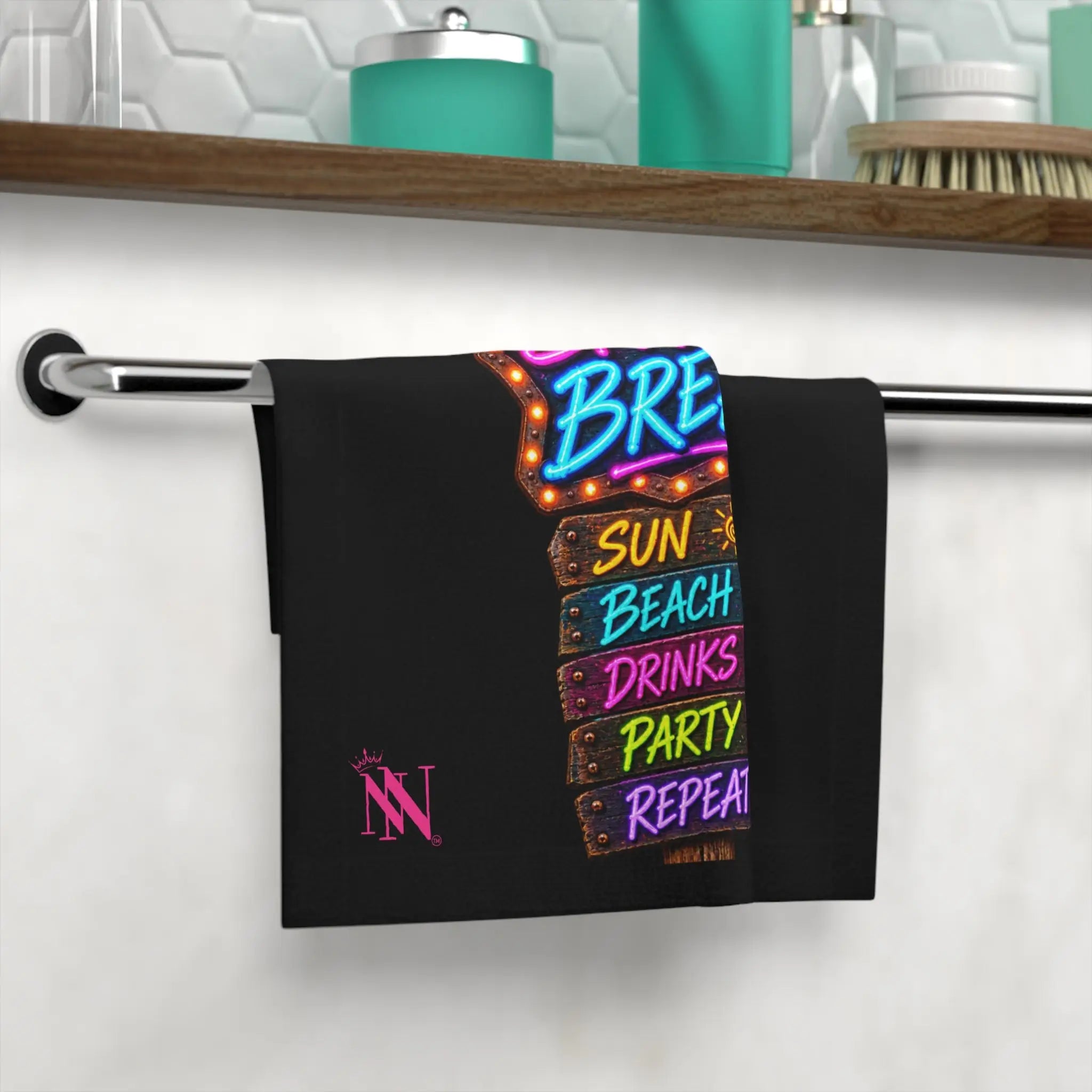 Spring Break Neon Sign Lils’ Sex Towel