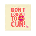 Don’t Forget to Cum! Heart Eyes Emoji Cum Rag