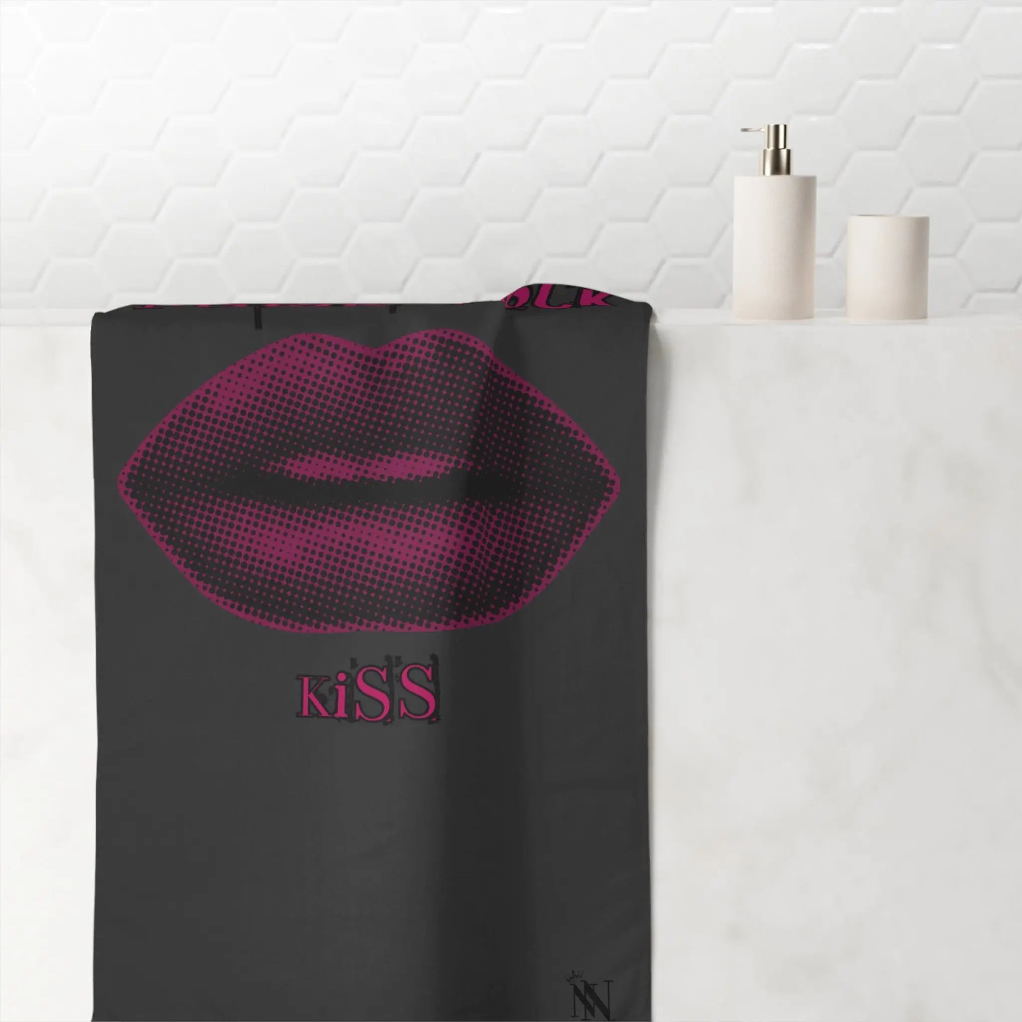 Punk Rock Kiss | Nectar Napkins XL Fun-Flirty Lovers’ Towels