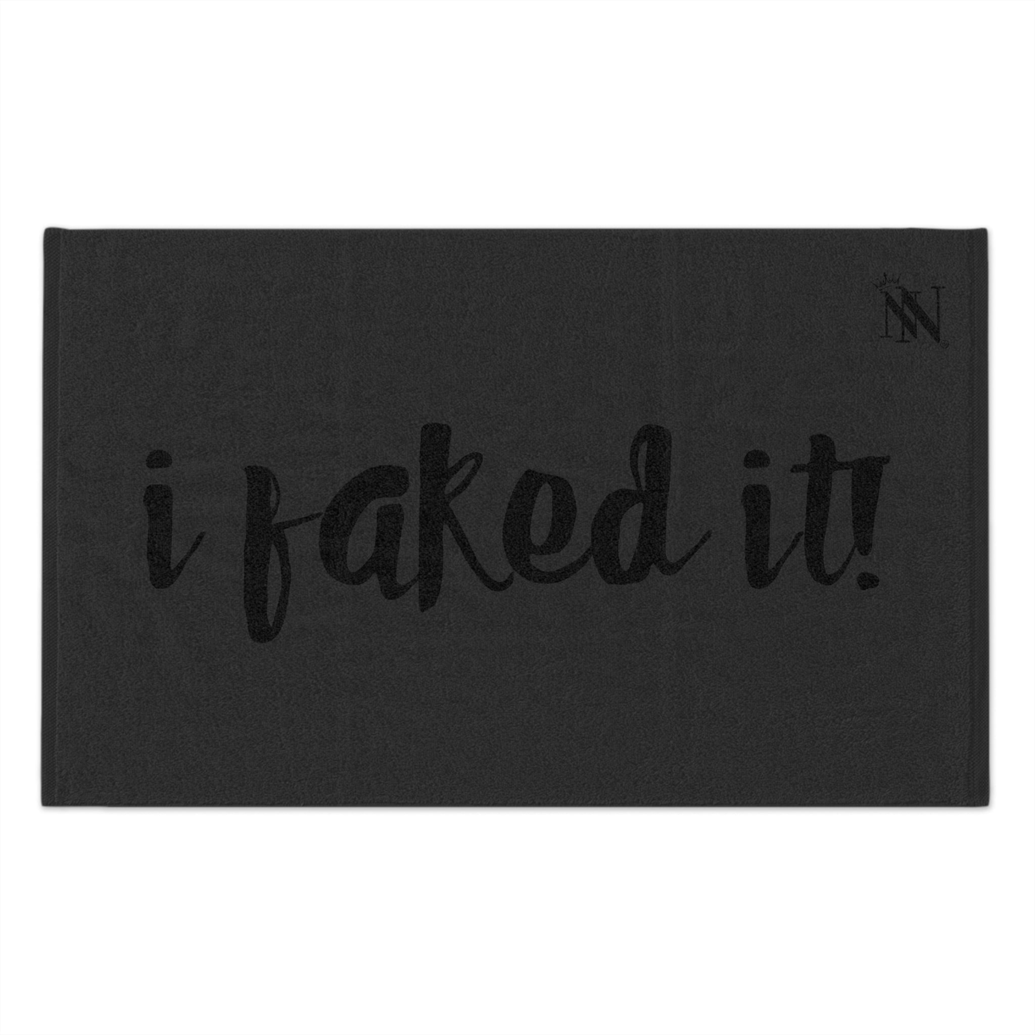 I Faked It! Dark Grey | Mix & Match Soft Fun-Flirty Lovers’ Towels