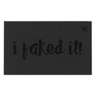 I Faked It! Dark Grey | Mix & Match Soft Fun-Flirty Lovers’ Towels