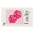 Lucky Pink Dice | Mix & Match Soft Fun-Flirty Lovers’ Towels