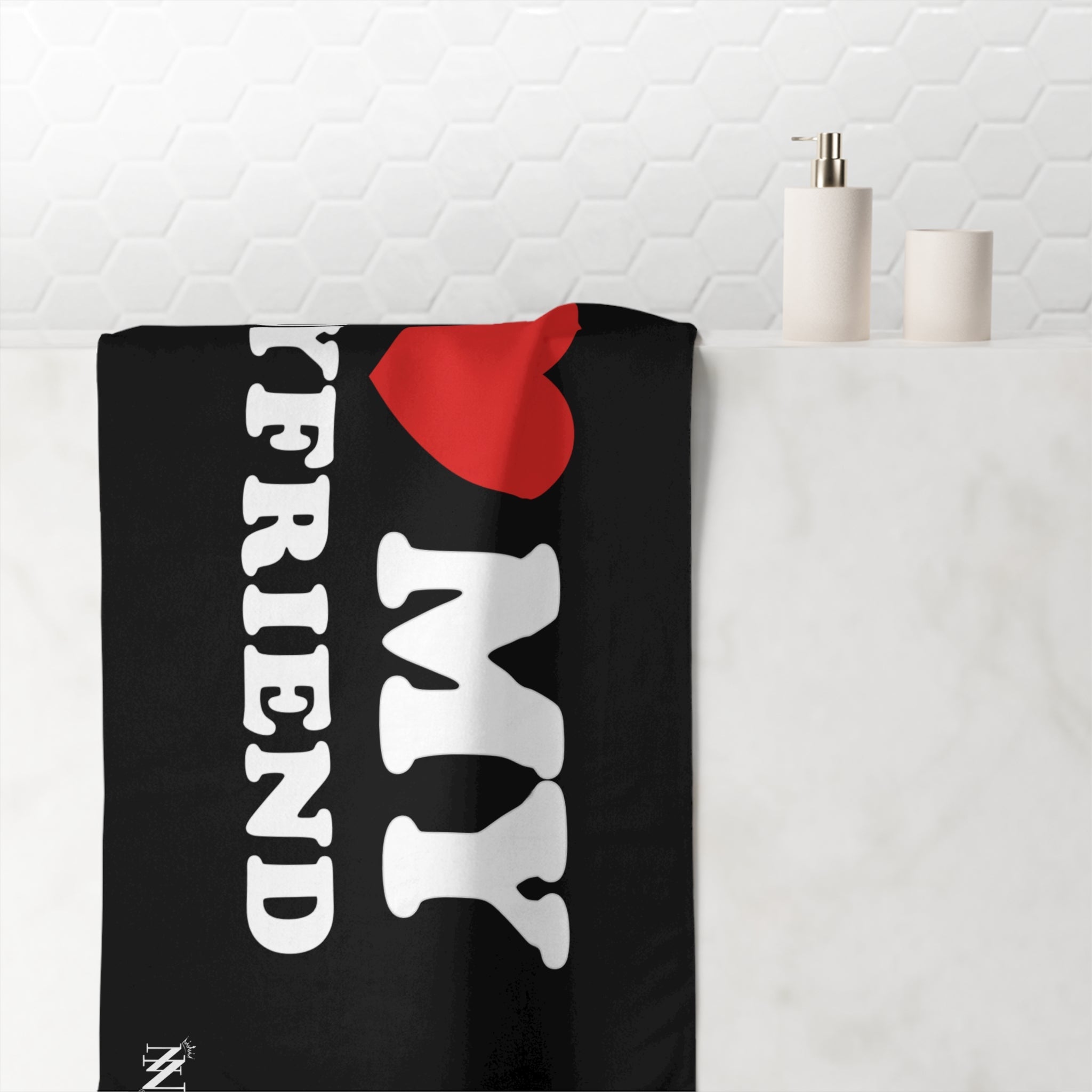 I Love My Boyfriend | Mix & Match XL Fun-Flirty Lovers’ Towels