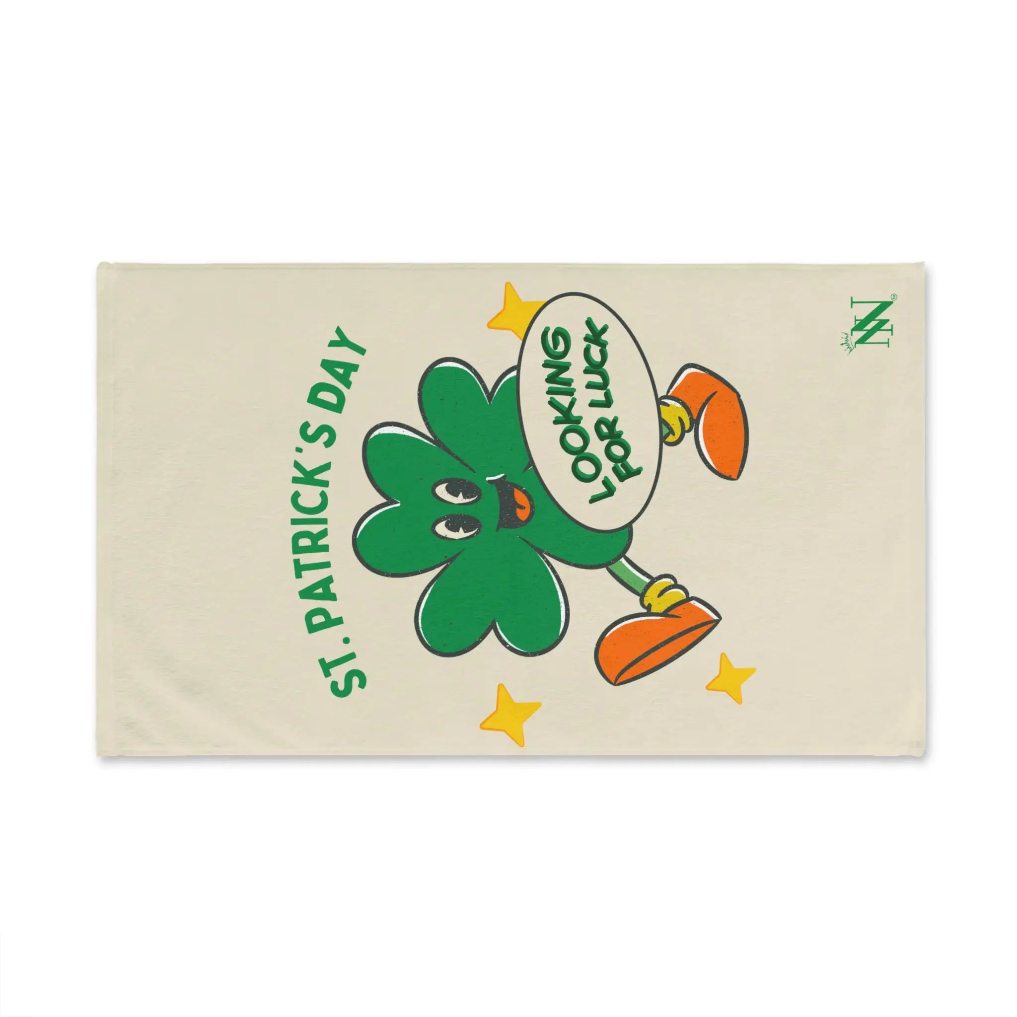 Looking for Luck Shamrock St. Patrick’s Day | Mix & Match Classic Fun-Flirty Lovers’ Towels