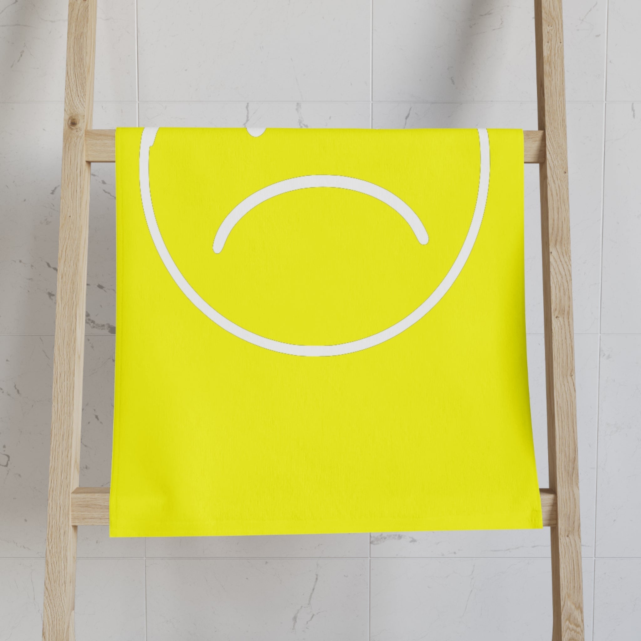 Sad Emoji Neon Yellow Cum Towel