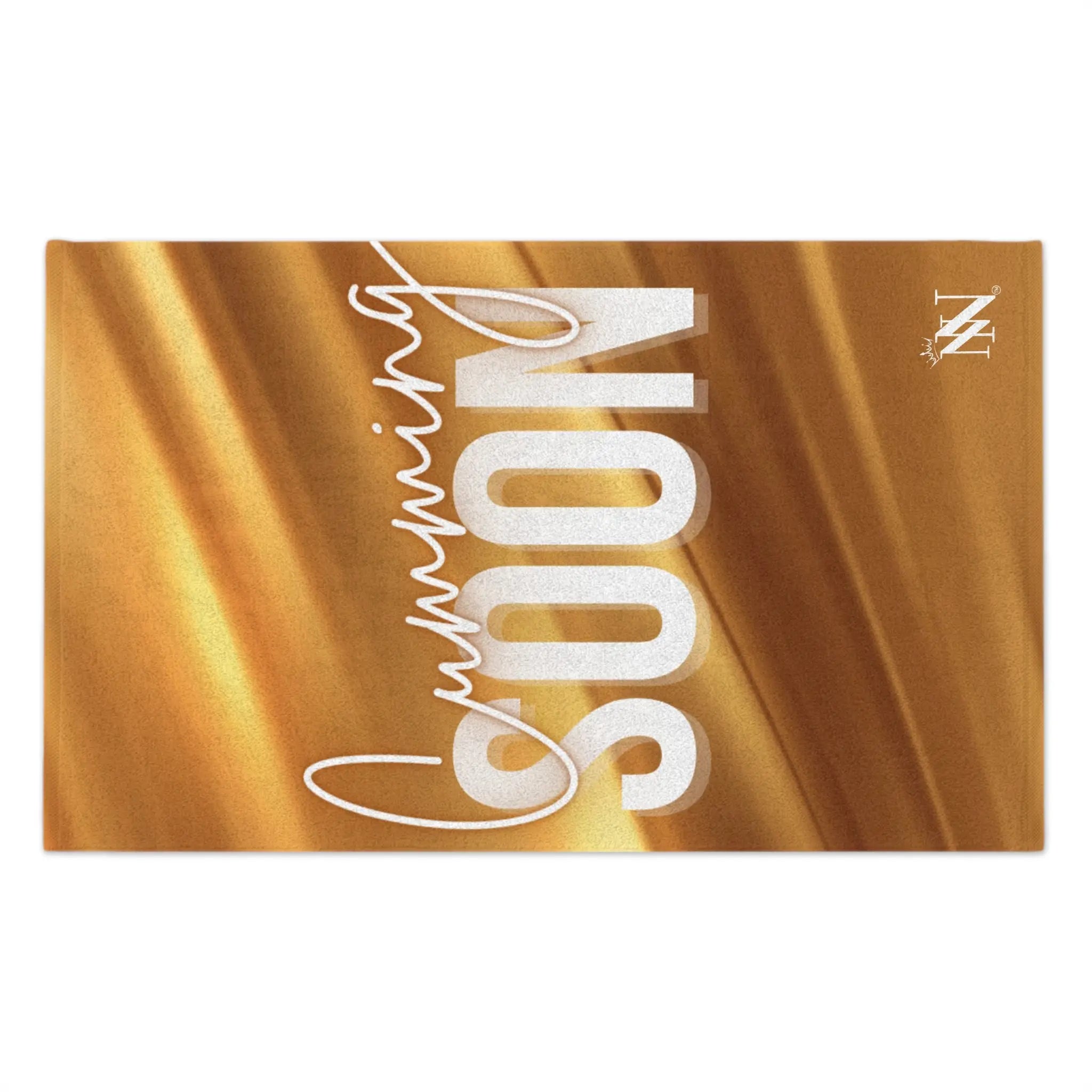 Cumming Soon 24k Gold Print Sex Towel