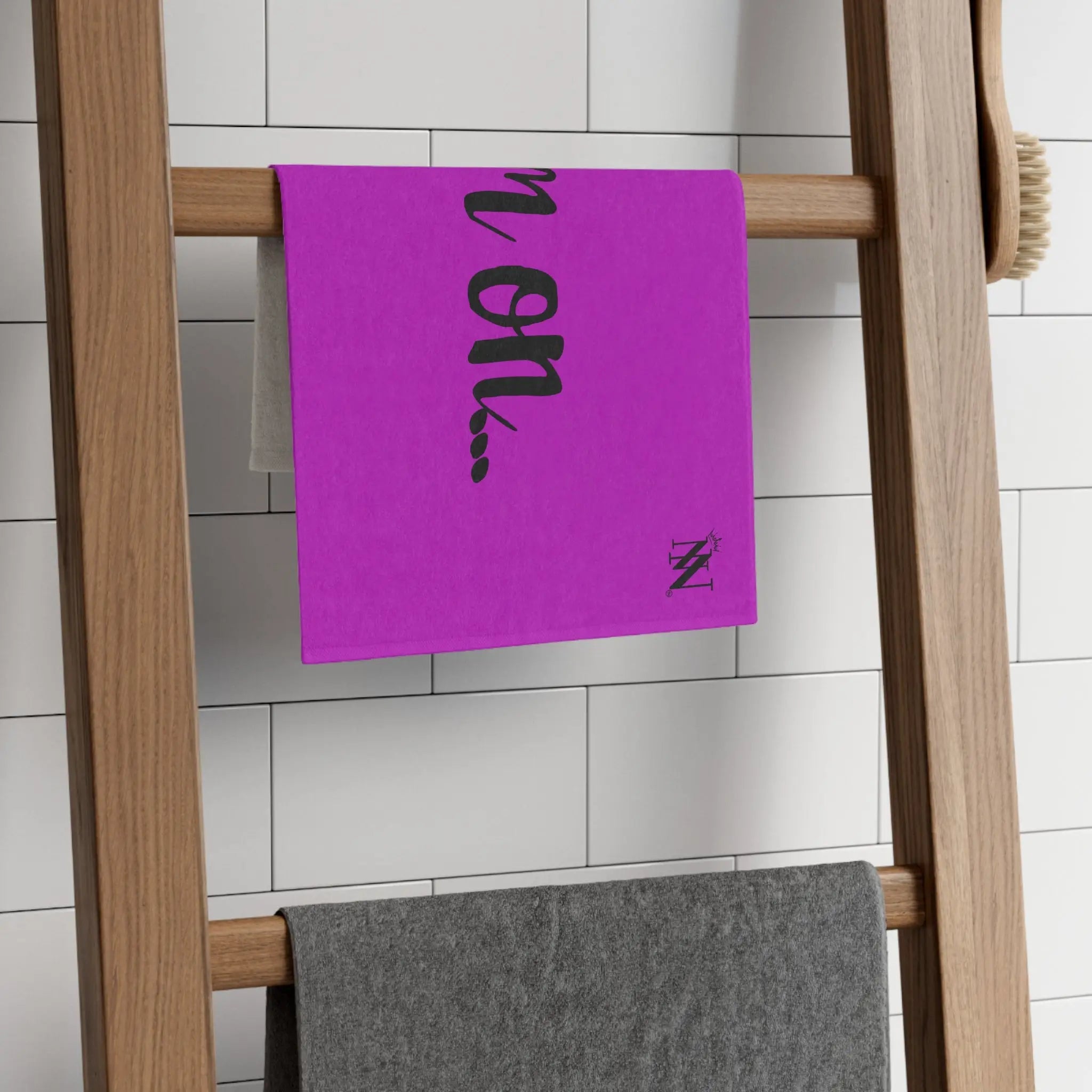 Cum On... Bright Purple | Mix & Match Soft Fun-Flirty Lovers’ Towels