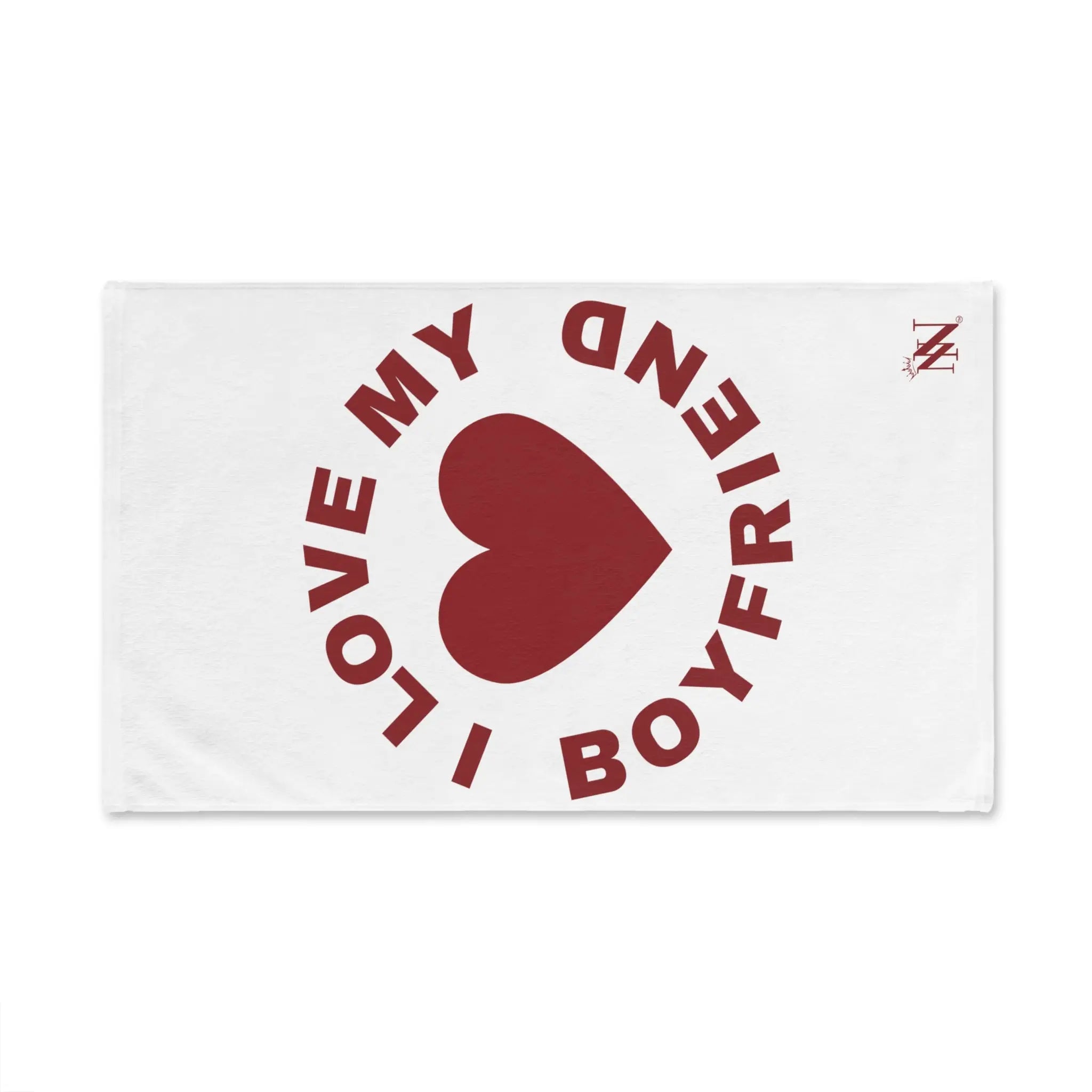 I Love My Boyfriend Heart | Mix & Match Classic Fun-Flirty Lovers’ Towels