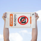 Attention No Photo Sign Sex Towel