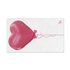 Pink Heart Balloon Bow 3D Print | Mix & Match Original Fun-Flirty Lovers’ Towels