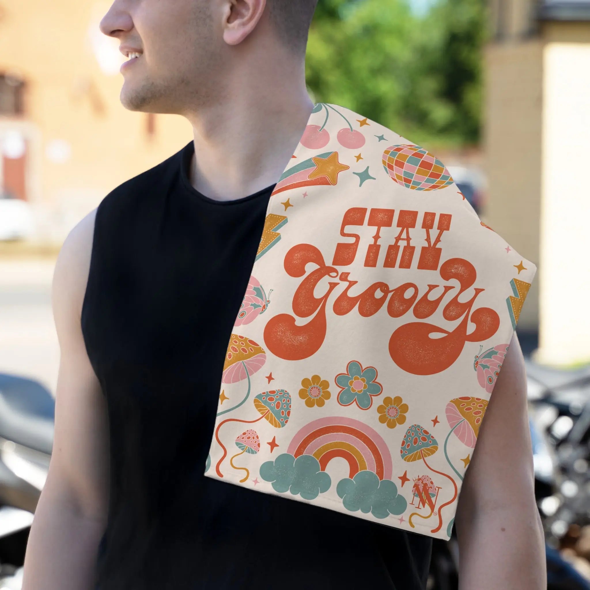 Stay Groovy Vintage Boho | Mix & Match Soft Fun-Flirty Lovers’ Towels