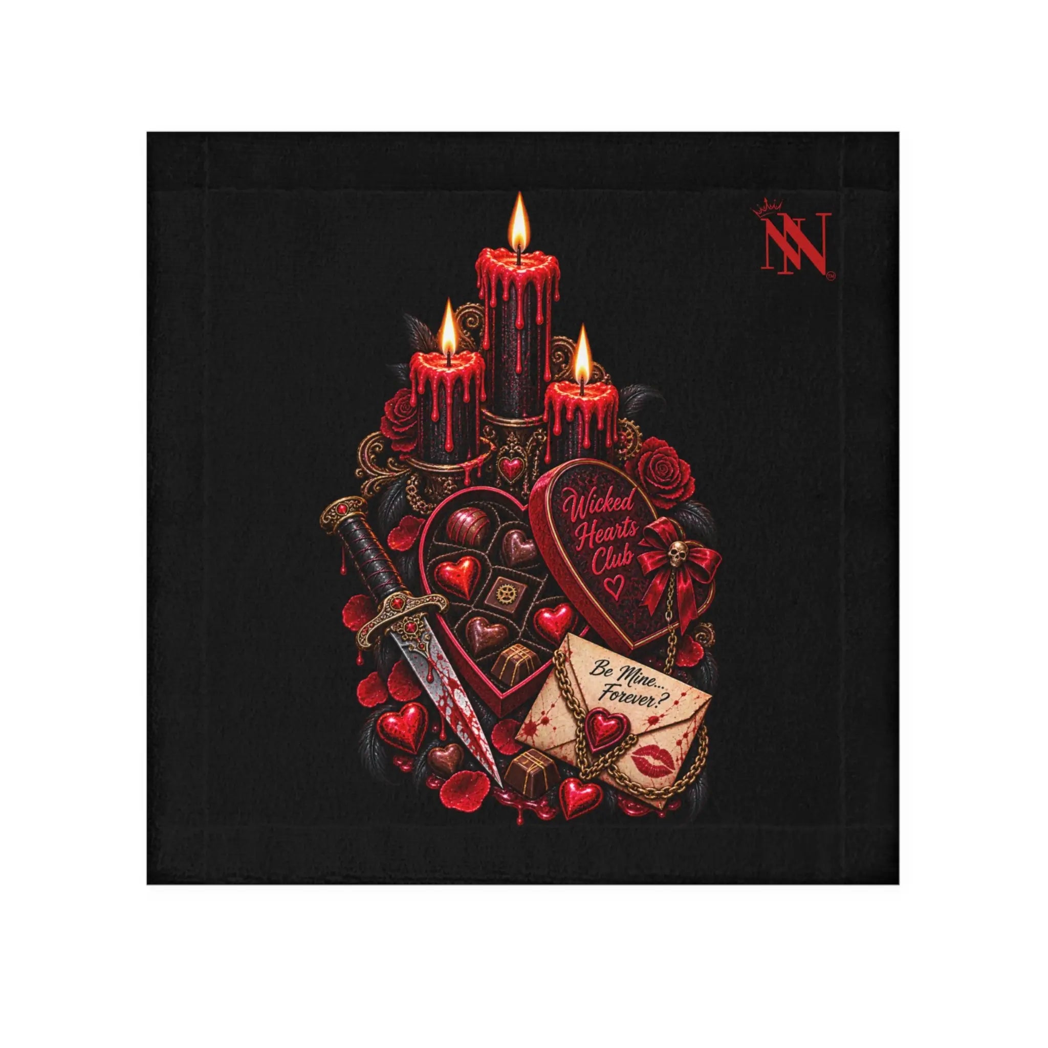 Wicked Hearts Club Valentines | Nectar Napkins Lils’ Fun-Flirty Lovers’ Towels