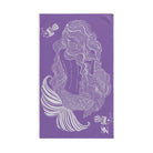 Mermaid Sitting Her Back Turned Light Purple | Mix & Match Classic Fun-Flirty Lovers’ Towels