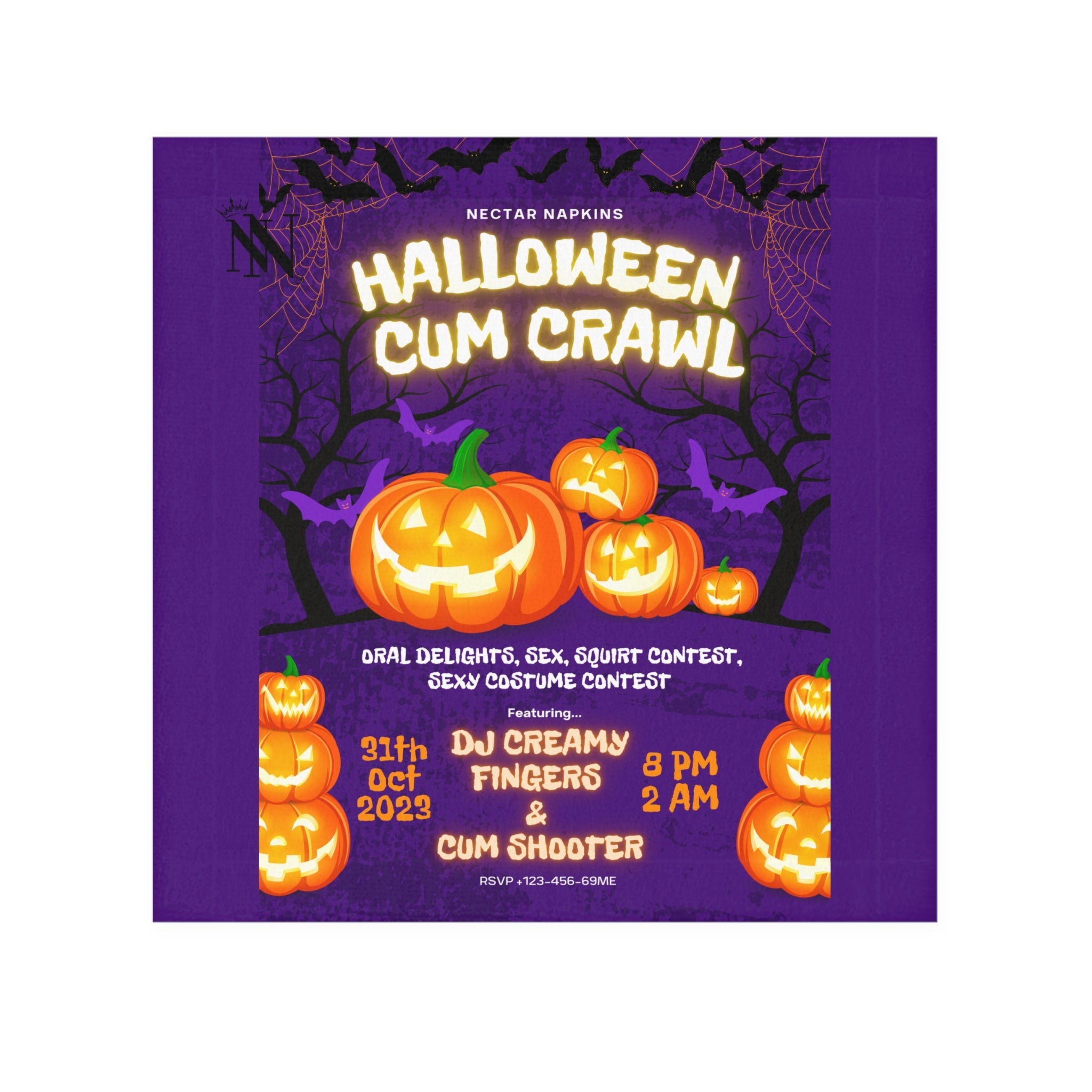 Halloween Cum Crawl | Mix & Match Lils’ Fun-Flirty Lovers’ Towels