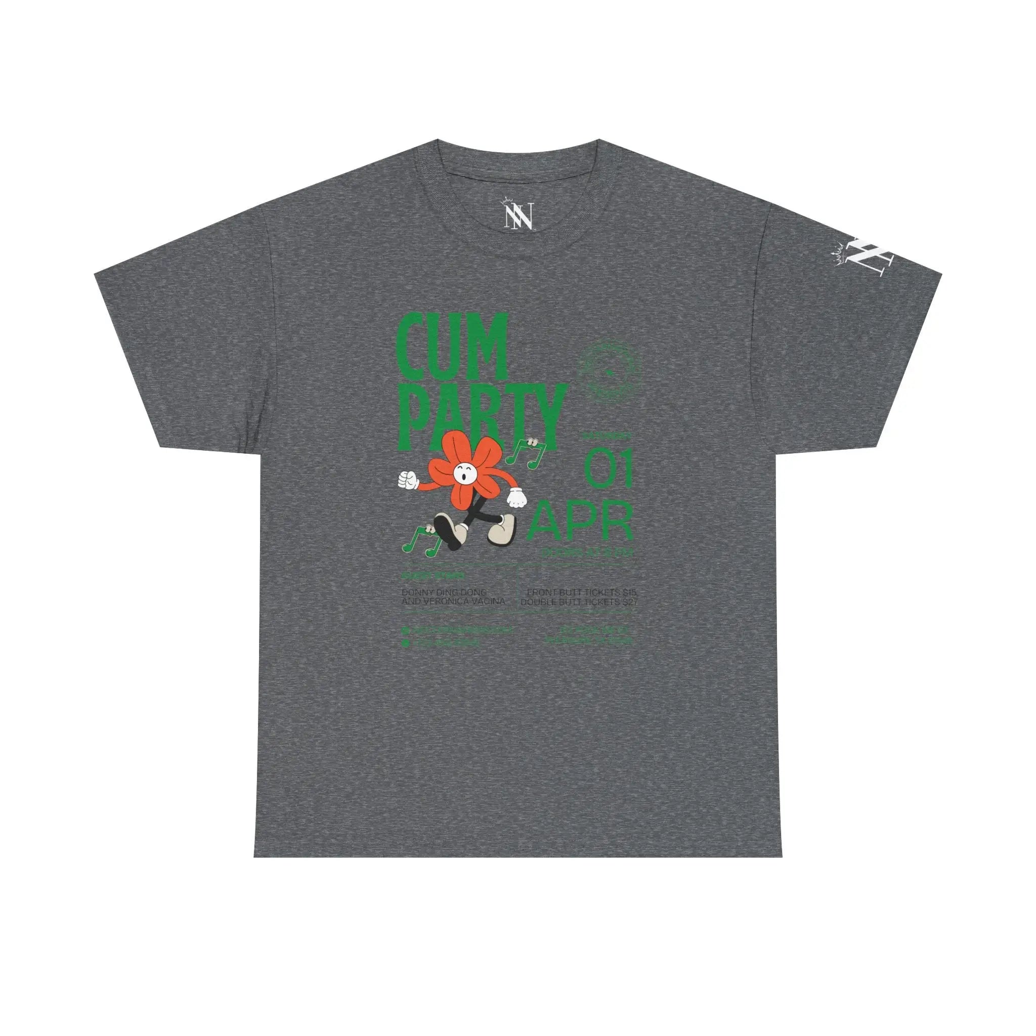 Cum Party! | Mix & Match 100% Cotton Unisex Fun-Flirty Lovers’ Tees