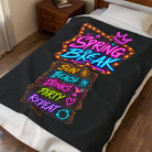 Spring Break Neon Sign Lovers’ Blanket