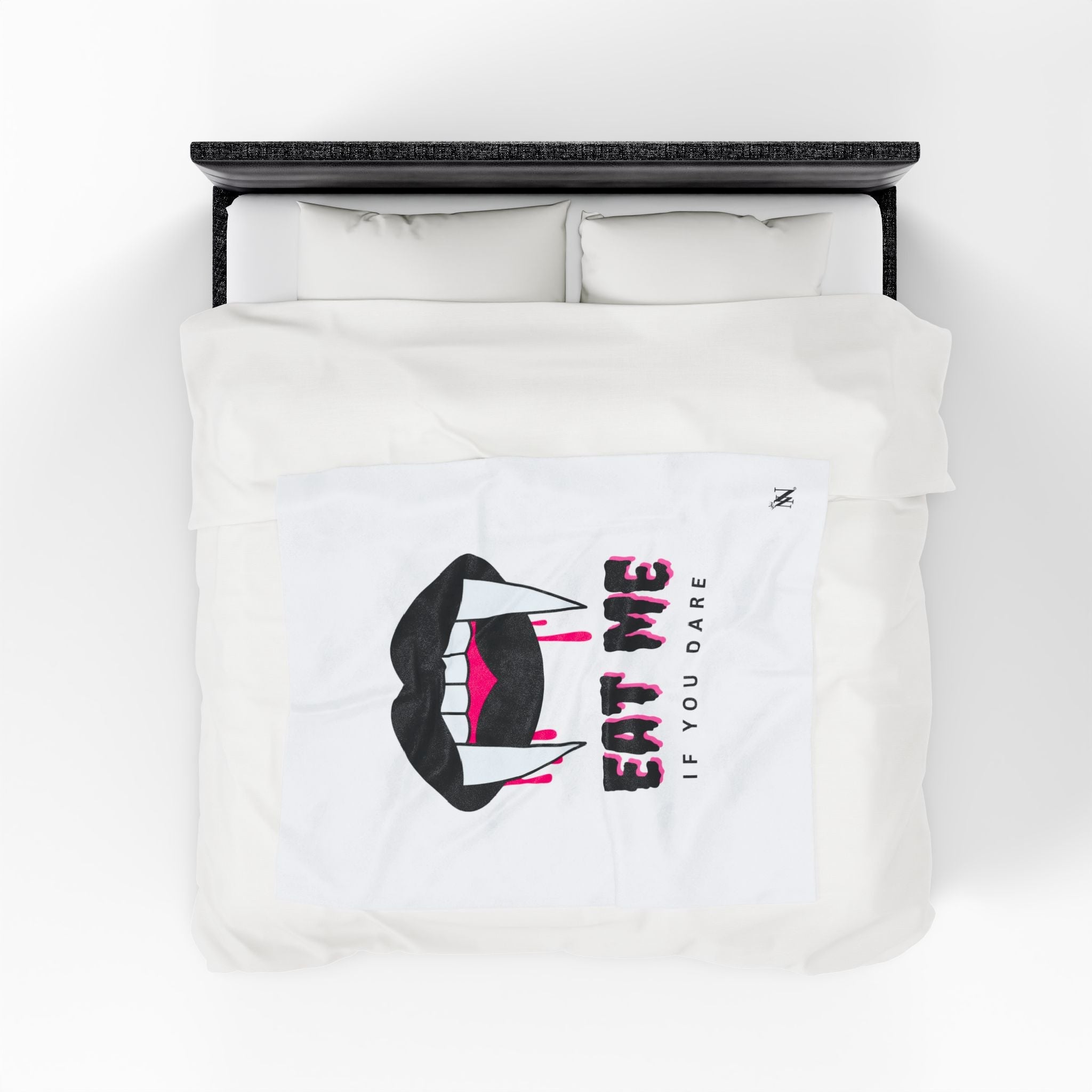 Eat Me If You Dare | Mix & Match Soft Fun-Flirty Lovers’ Blankets