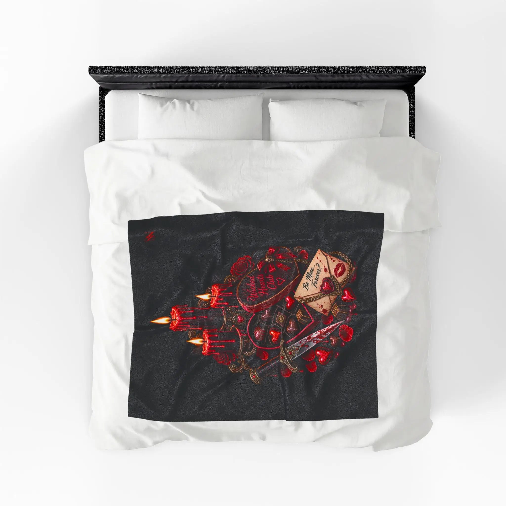 Wicked Hearts Club Valentines | Nectar Napkins Fun-Flirty Lovers’ Blankets