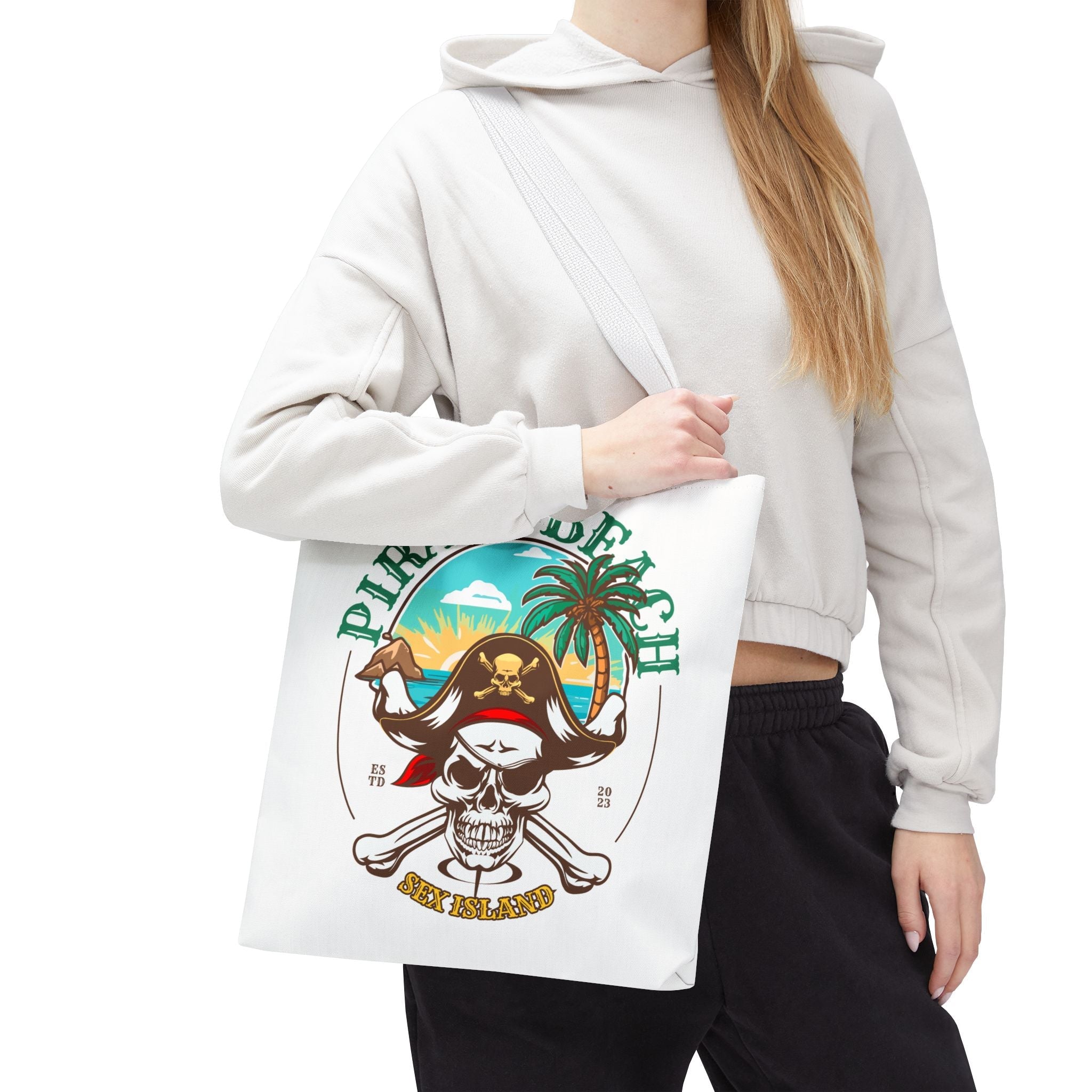 Sex Island Pirate Beach Fun Everyday Cute Tote Bag