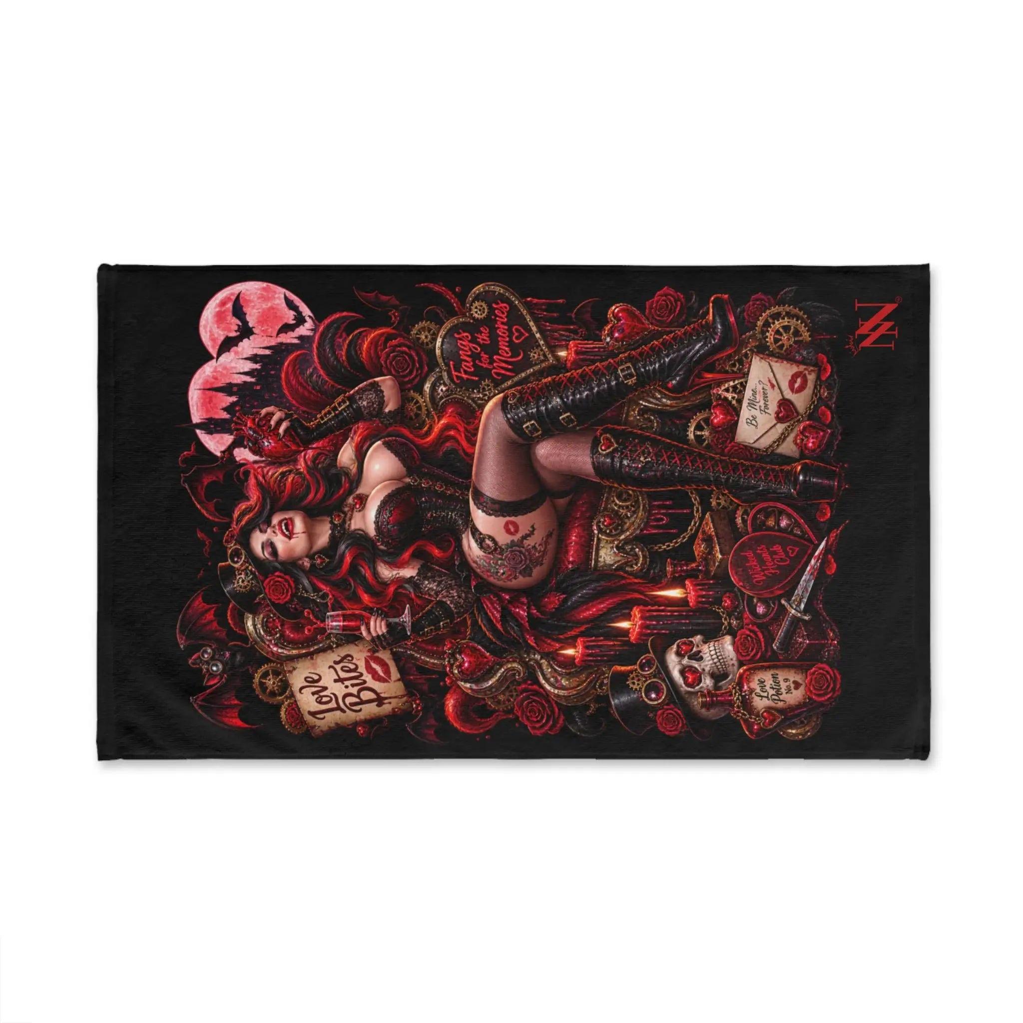 Valentine’s Day Wicked Fantasy | Nectar Napkins Classic Fun-Flirty Lovers’ Towels