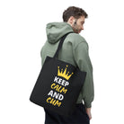 Keep Calm & Cum Queen King | Mix & Match Fun-Flirty Lovers’ Totes