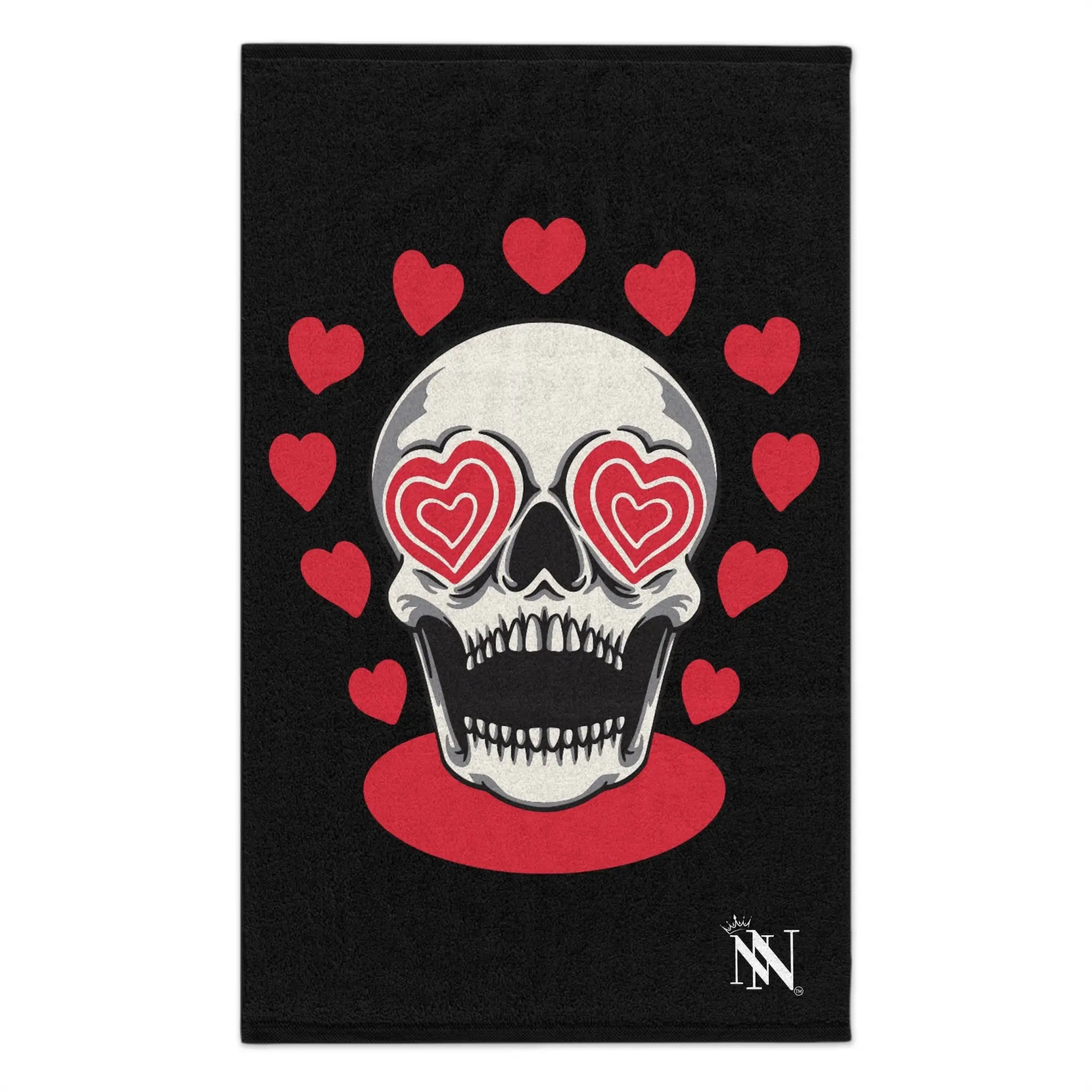 Seeing Hearts Skull Sex Towel