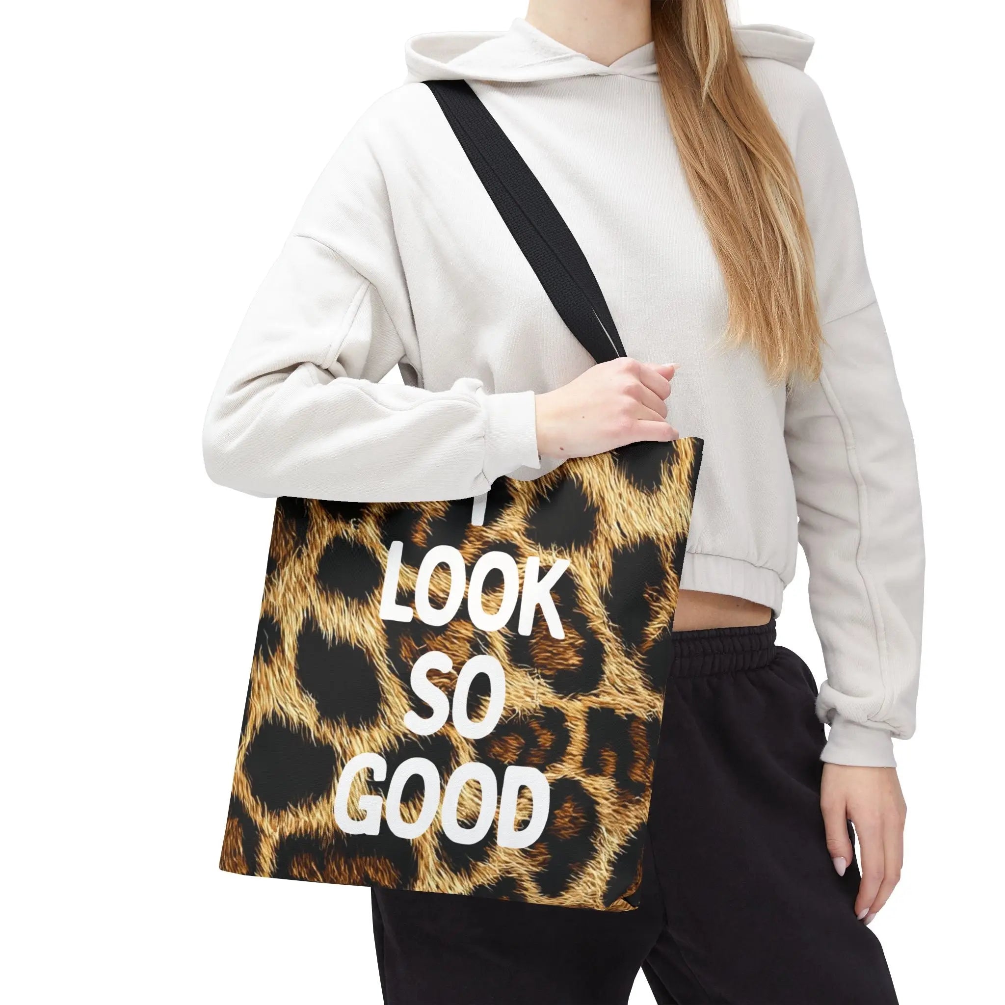 I Look So Good Realistic Cheetah Print Tote Bag