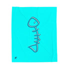 Blue Fish Bone | Mix & Match Soft Fun-Flirty Lovers’ Blankets