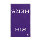 His Hers Shareable Purple | Mix & Match Classic Fun-Flirty Lovers’ Towels