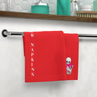 Nectar Napkins Brand Bright Red Microfiber Nut Rag