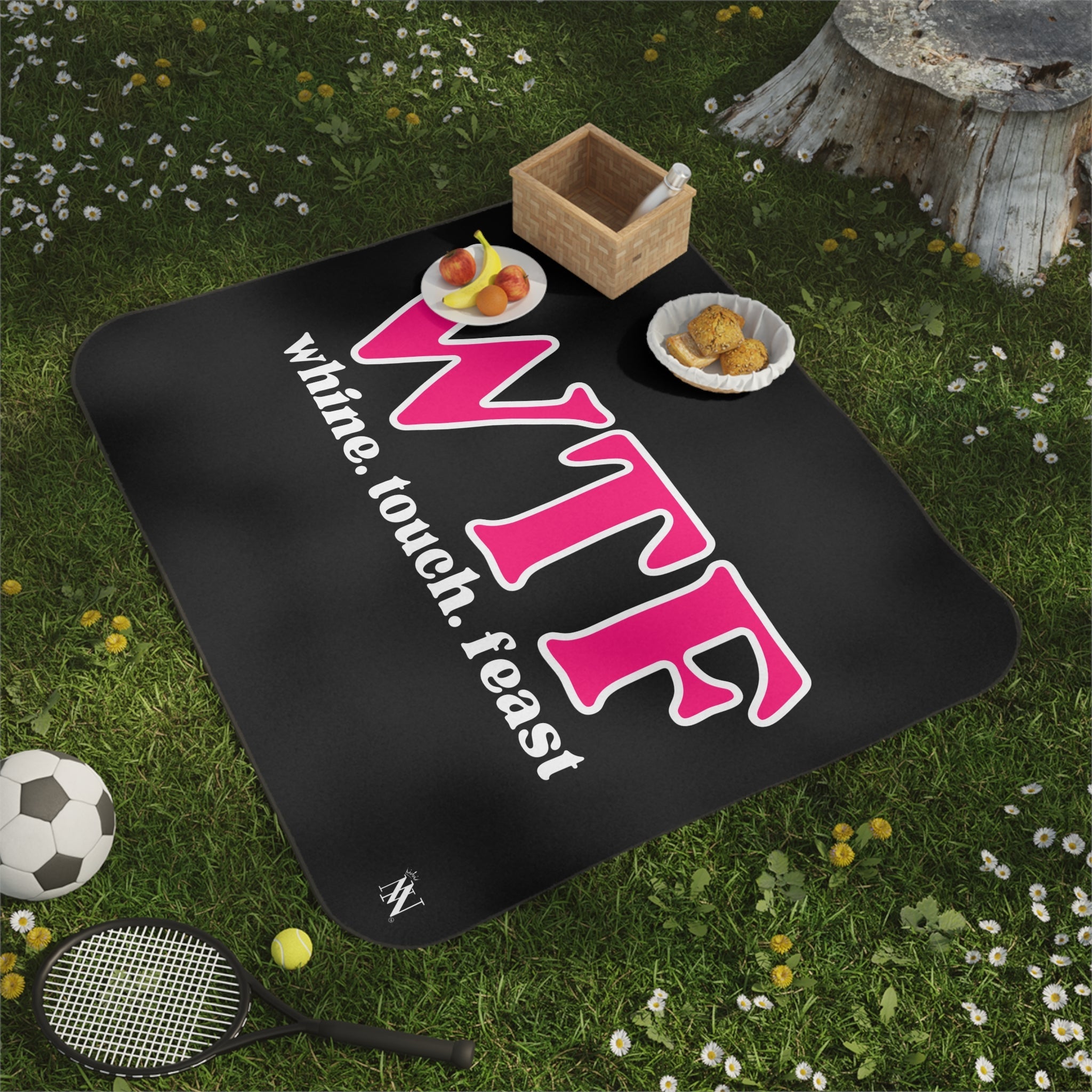 WTF Whine Touch Feast | Mix Match Fun-Flirty Lovers’ Water-Resistant Blankets
