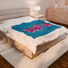 Dripping Cum Teal | Mix & Match Velveteen Fun-Flirty Lovers’ Blankets