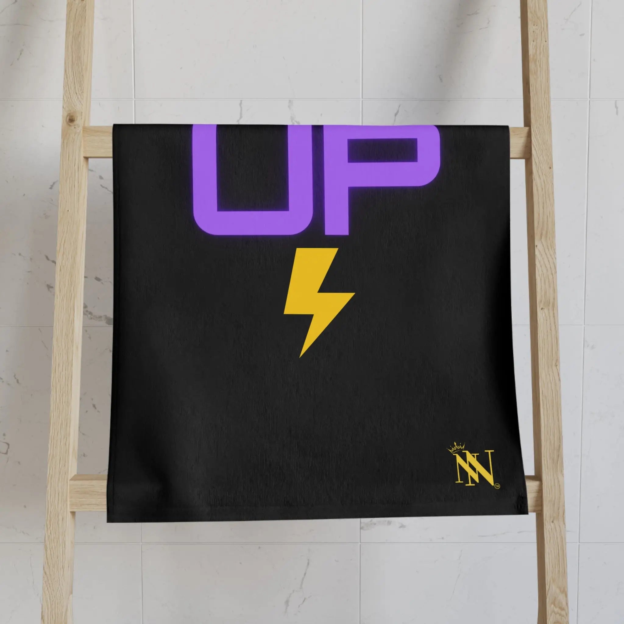 Level Up Neon Gamers Black | Mix & Match Classic Fun-Flirty Lovers’ Towels
