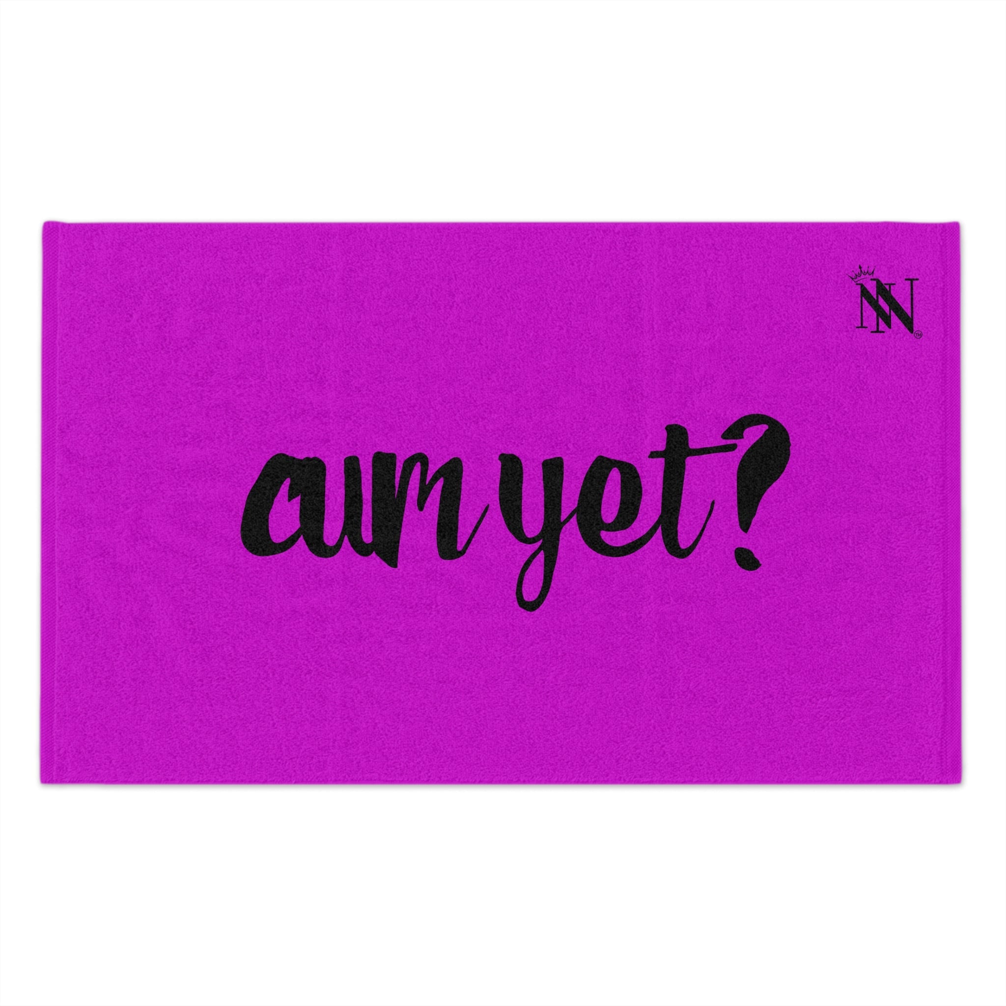 Cum Yet? Bright Purple | Mix & Match Soft Fun-Flirty Lovers’ Towels