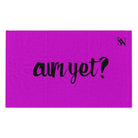 Cum Yet? Bright Purple | Mix & Match Soft Fun-Flirty Lovers’ Towels