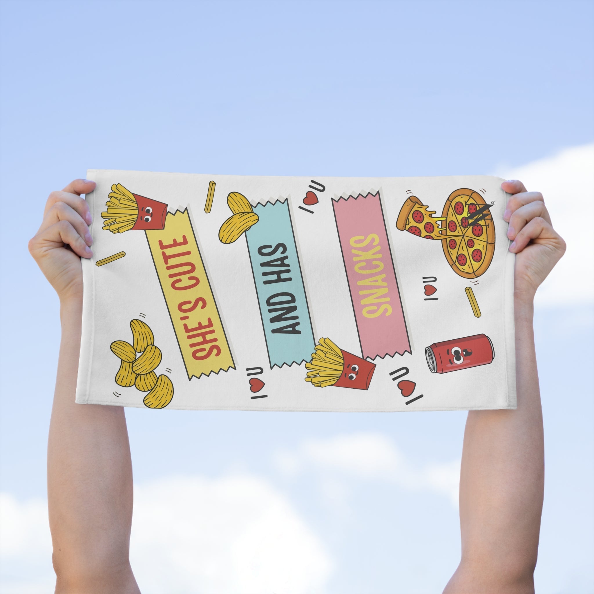She’s Cute and Has Snacks | Mix & Match Soft Fun-Flirty Lovers’ Towels