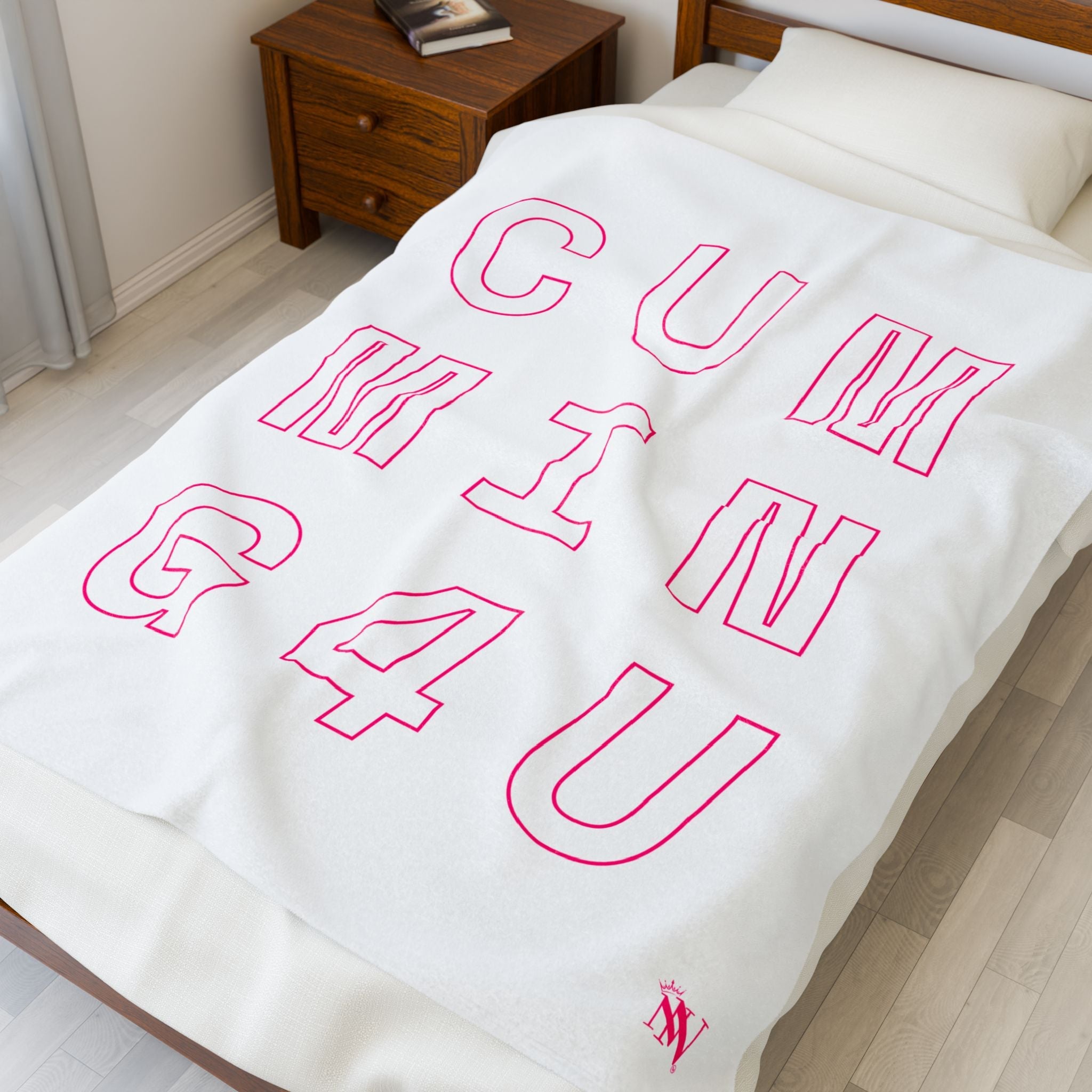 Hot Pink Cumming 4 U | Mix & Match Fun-Flirty Lovers’ Blankets
