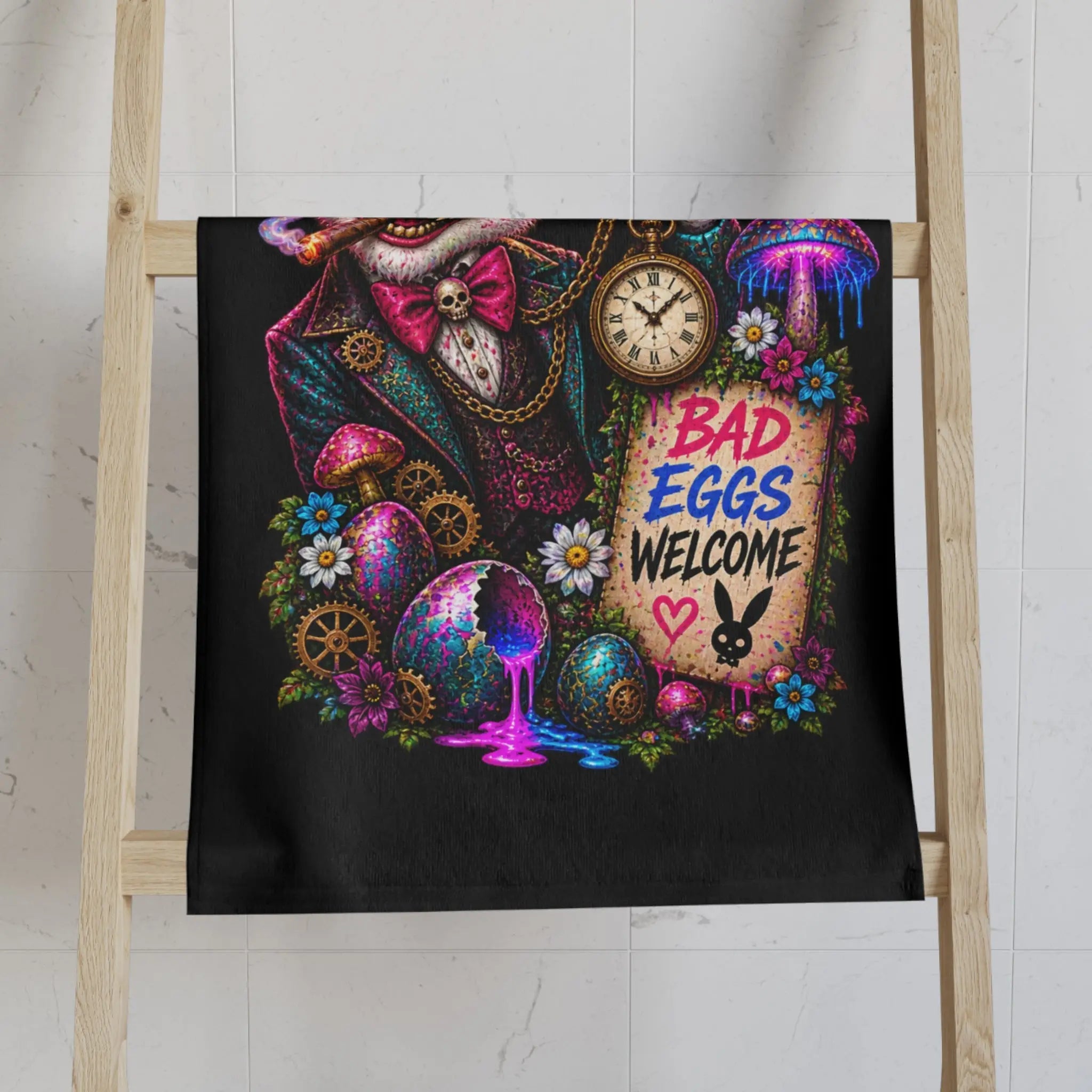 Bad Eggs Welcome Wicked Bunny Classic Sex Towel