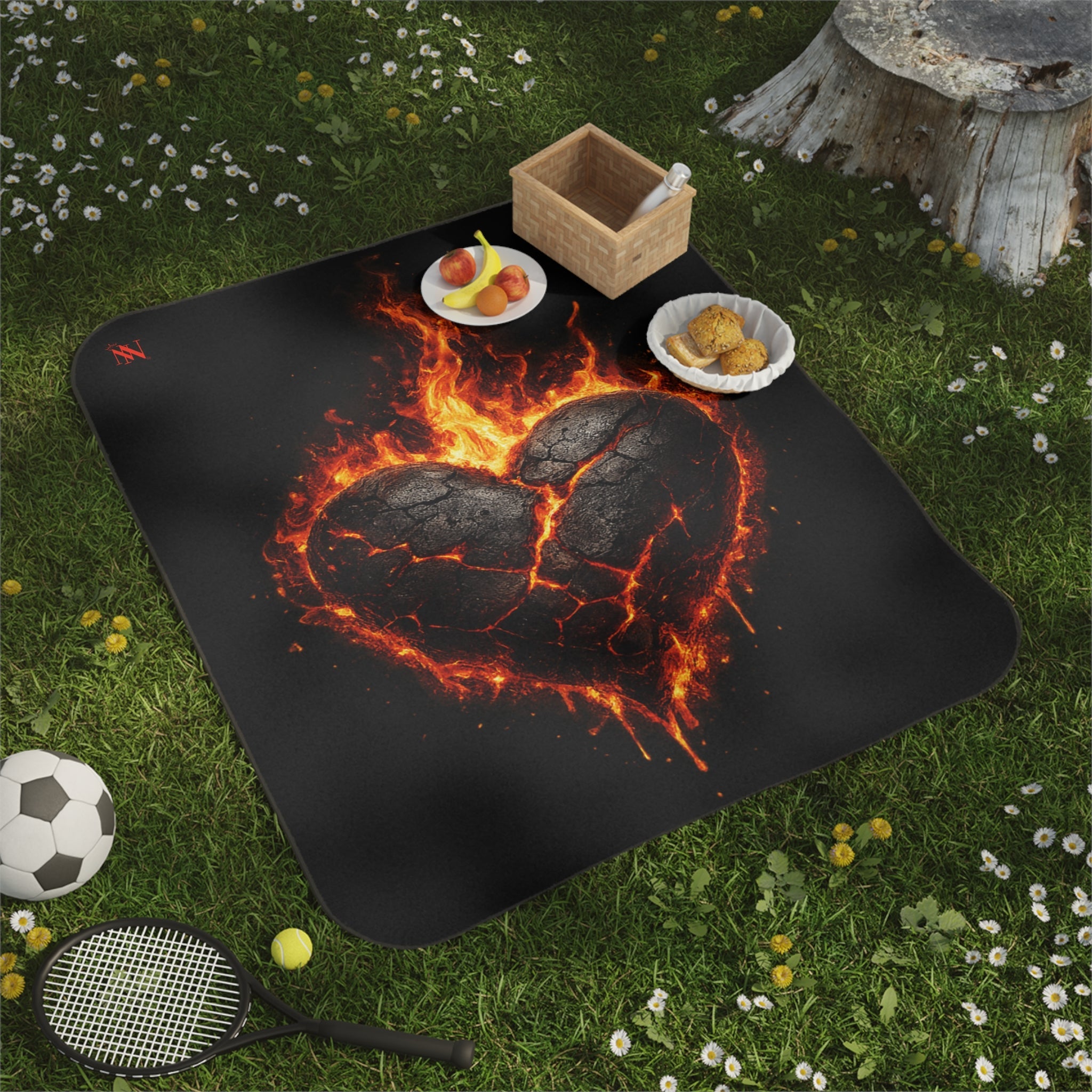 Burning Heart | Nectar Napkins Fun-Flirty Lovers’ Sex Blankets