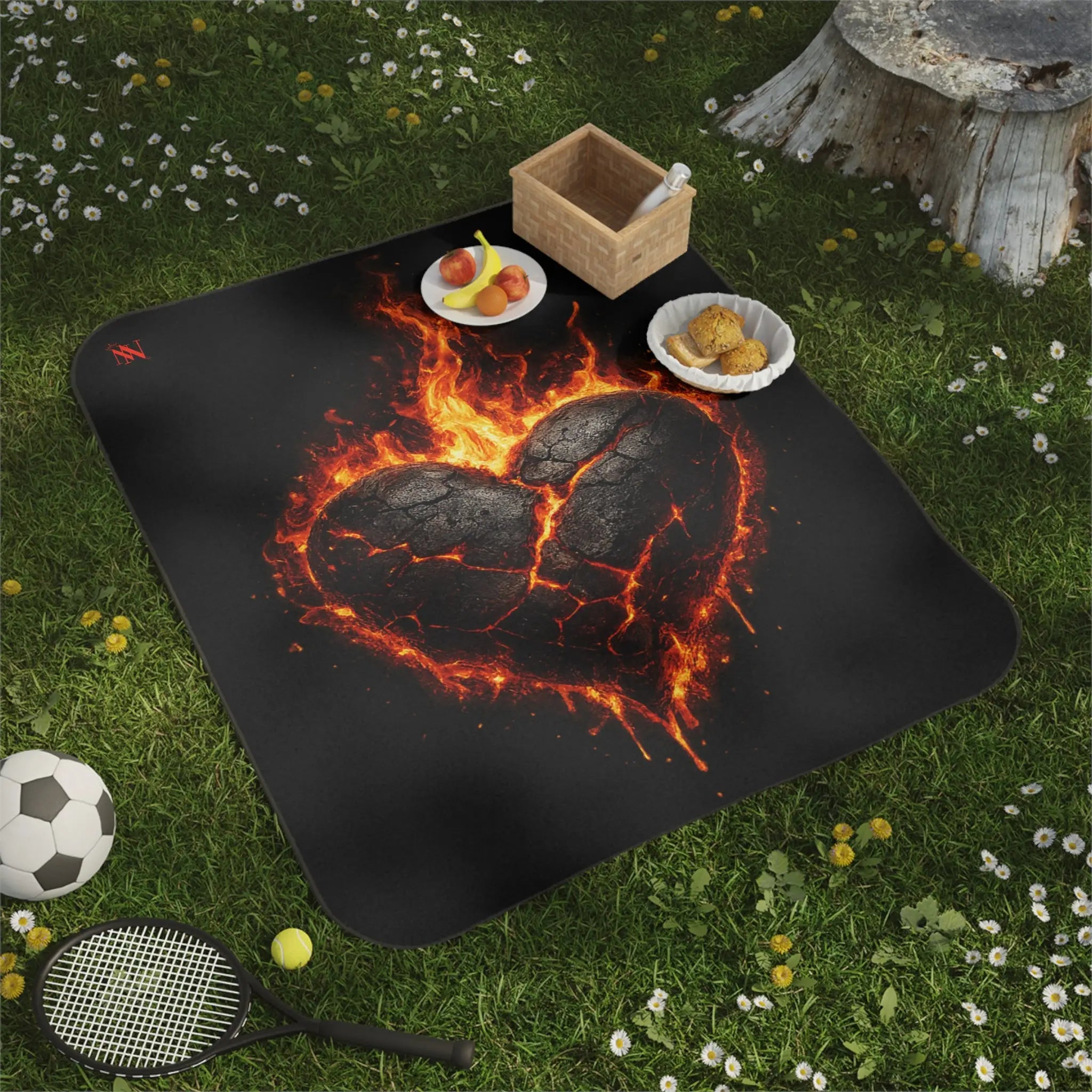 Burning Heart | Nectar Napkins Fun-Flirty Lovers’ Sex Blankets